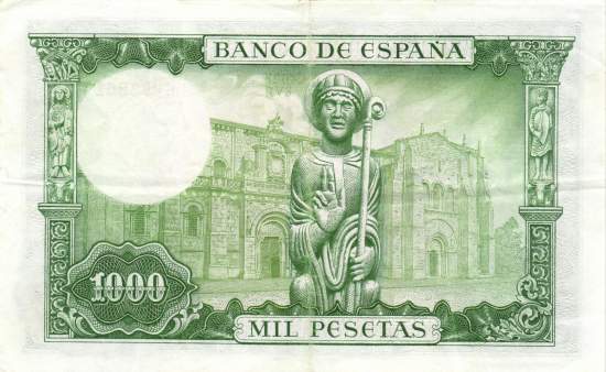 1000 Pesetas 19.11.1965